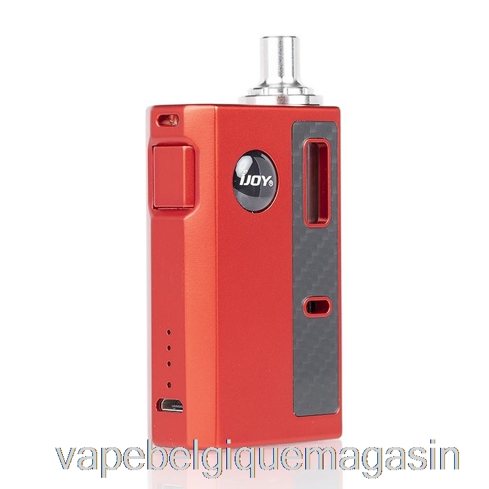 Vape Shop Bruxelles Ijoy Mercure 12w Aio Pod System Rouge Carbone